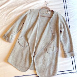 Cozy Goodnight Macaroon Gray Sweater Cardigan/Jacket